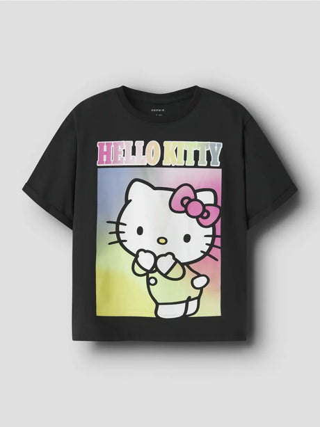 T-shirt Name It FORMA HELLOK SS NREG BOX NOOS SKY Bambina - Nero