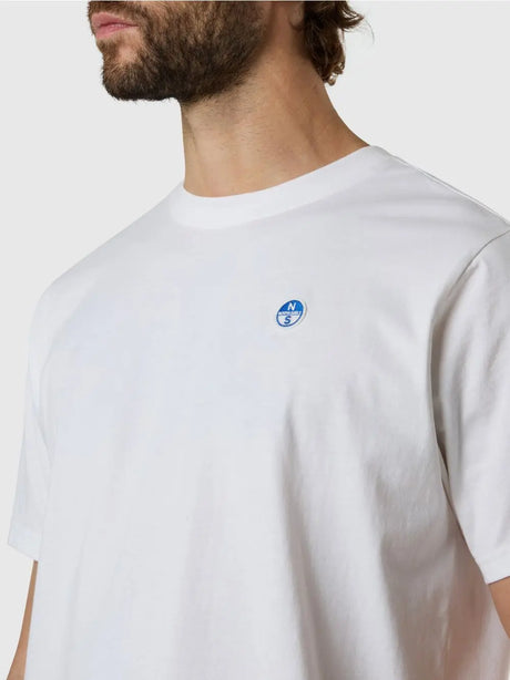 T-shirt North Sails con patch logata Uomo - Bianco