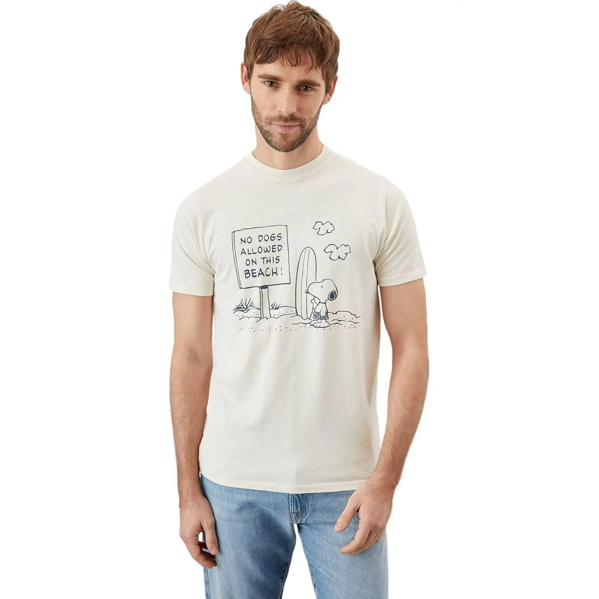 T-shirt ROY ROGER'S Uomo peanuts xxxx Avorio ROY ROGER'S  Angolo dello Sport