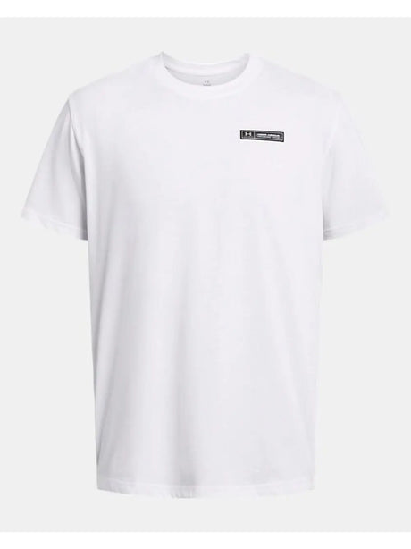 T-shirt Sportiva Under Armour UA Heavyweight Armour Label Uomo - Bianco
