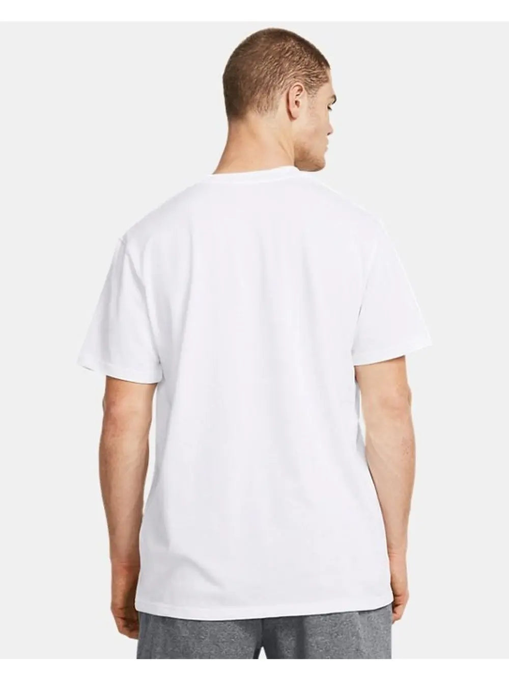 T-shirt Sportiva Under Armour UA Heavyweight Armour Label Uomo - Bianco
