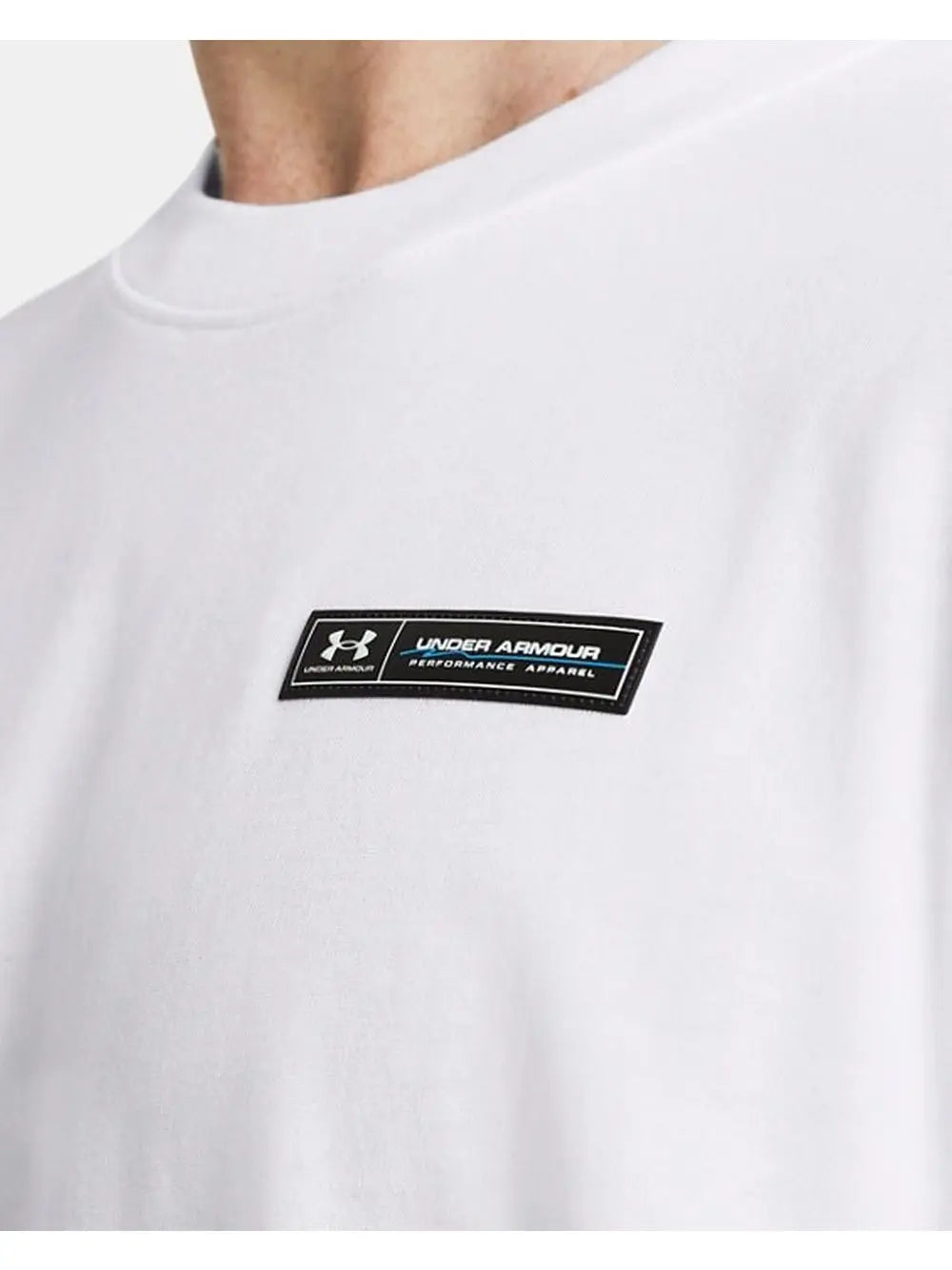 T-shirt Sportiva Under Armour UA Heavyweight Armour Label Uomo - Bianco