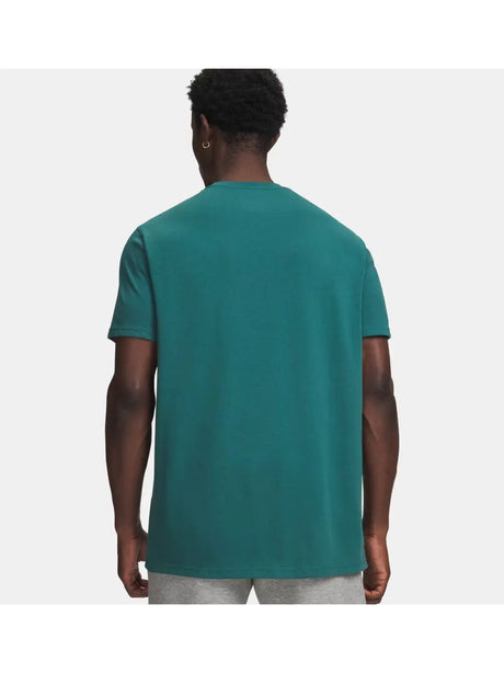 T-shirt Sportiva Under Armour UA Heavyweight Armour Label Uomo - Verde