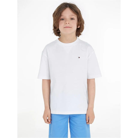 T-shirt TOMMY HILFIGER Bambino ESSENTIAL Bianco TOMMY HILFIGER  Angolo dello Sport