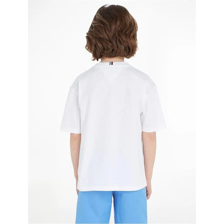 T-shirt TOMMY HILFIGER Bambino ESSENTIAL Bianco TOMMY HILFIGER  Angolo dello Sport