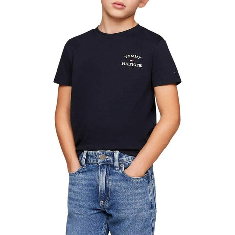 T-shirt TOMMY HILFIGER Bambino LOGO Blu TOMMY HILFIGER  Angolo dello Sport