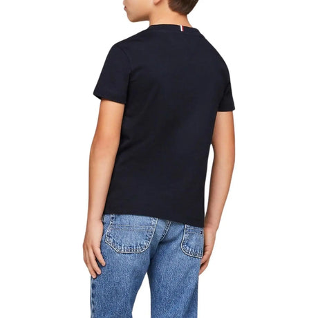 T-shirt TOMMY HILFIGER Bambino LOGO Blu TOMMY HILFIGER  Angolo dello Sport