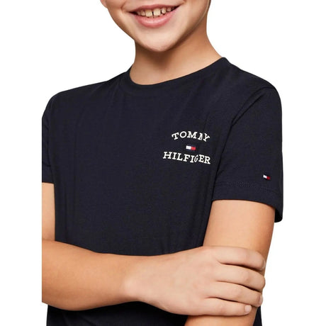 T-shirt TOMMY HILFIGER Bambino LOGO Blu TOMMY HILFIGER  Angolo dello Sport