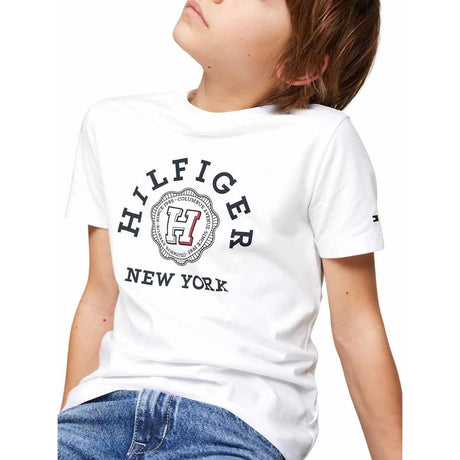 T-shirt TOMMY HILFIGER Bambino MONOTYPE ARCH Bianco TOMMY HILFIGER  Angolo dello Sport