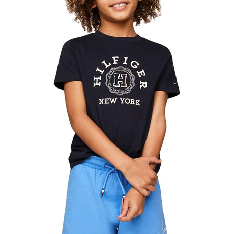 T-shirt TOMMY HILFIGER Bambino MONOTYPE ARCH Blu TOMMY HILFIGER  Angolo dello Sport