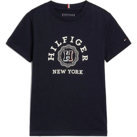 T-shirt TOMMY HILFIGER Bambino MONOTYPE ARCH Blu TOMMY HILFIGER  Angolo dello Sport