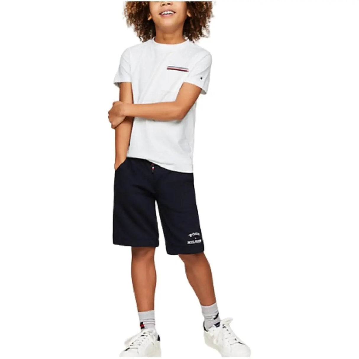 T-shirt TOMMY HILFIGER Bambino POCKET Bianco