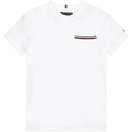 T-shirt TOMMY HILFIGER Bambino POCKET Bianco