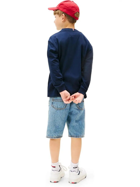 T-shirt Tommy Hilfiger Bambino - Navy