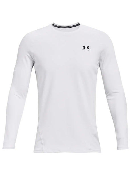 T-shirt Under Armour CG ARMOUR FITTED CREW Uomo - Bianco