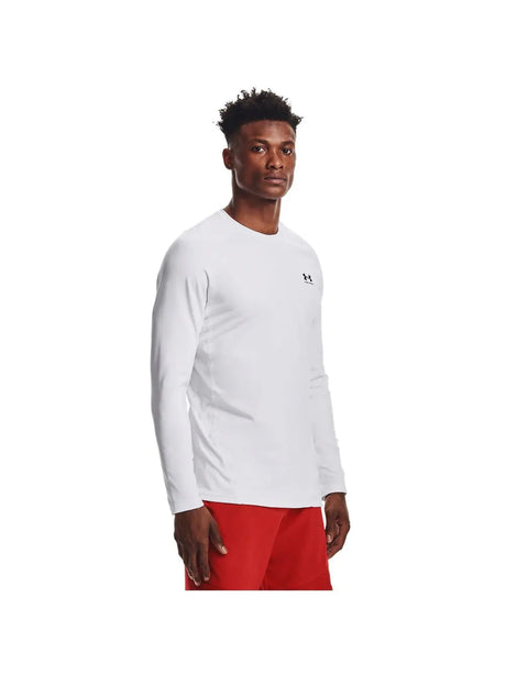 T-shirt Under Armour CG ARMOUR FITTED CREW Uomo - Bianco