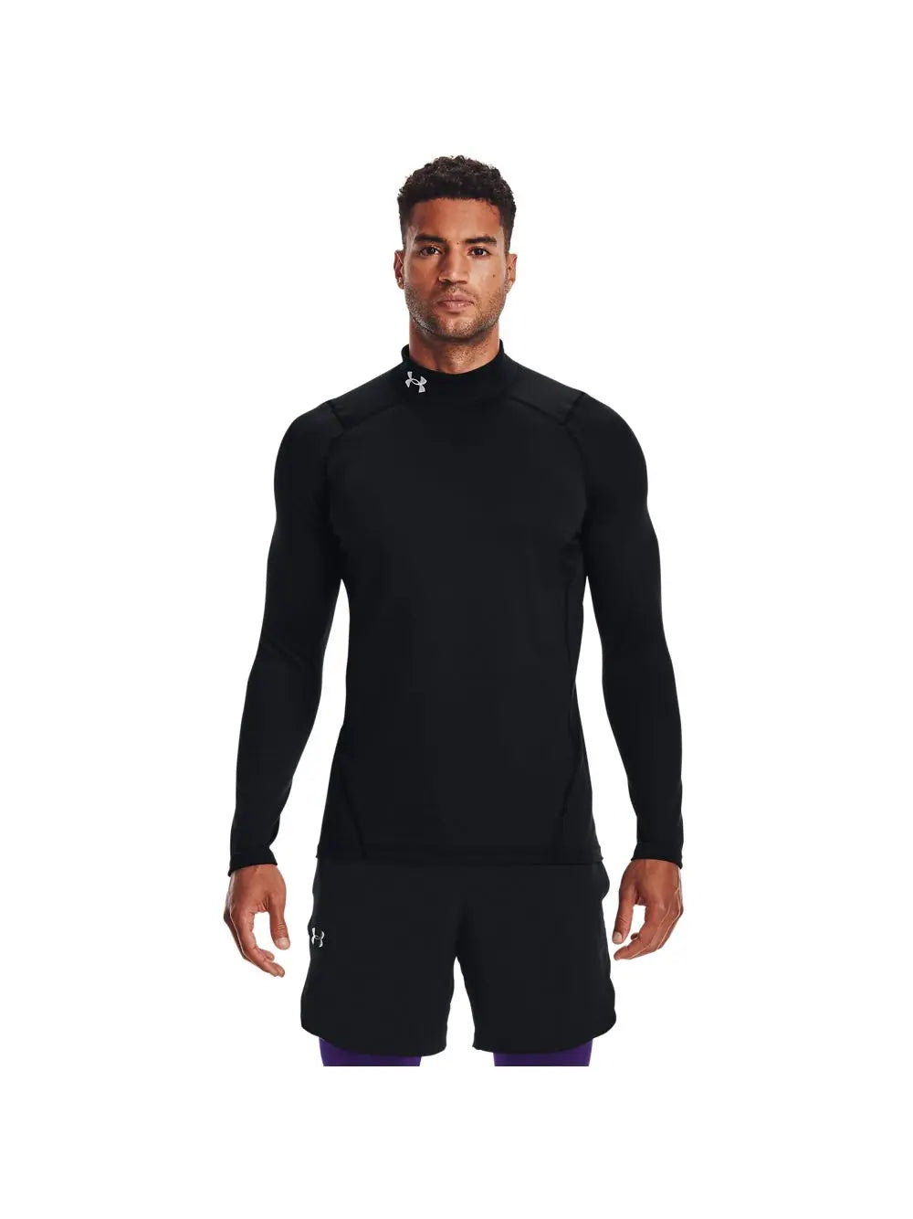 T-shirt Under Armour CG ARMOUR FITTED MOCK Uomo - Nero