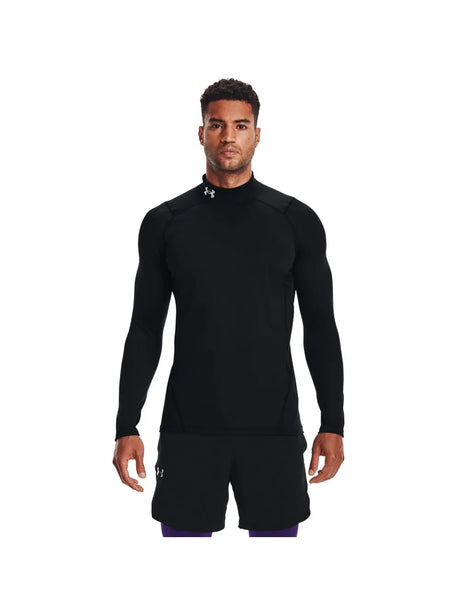T-shirt Under Armour CG ARMOUR FITTED MOCK Uomo - Nero