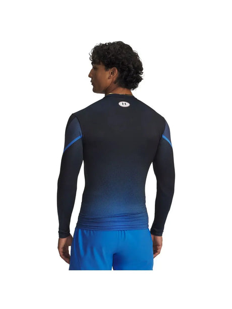 T-shirt Under Armour HEATGEAR SUB CREW LS Uomo - Blu