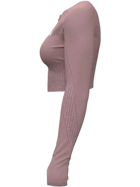 T-shirt Under Armour HG RIB 1/4 ZIP Donna - Rosa