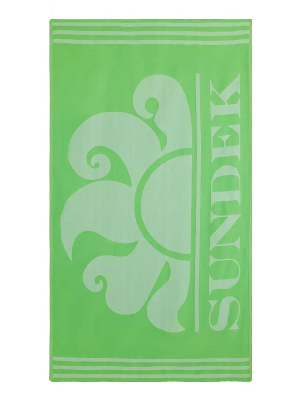 Telo Mare Sundek Unisex Key Jacquard Fouta Verde Sundek  Angolo dello Sport