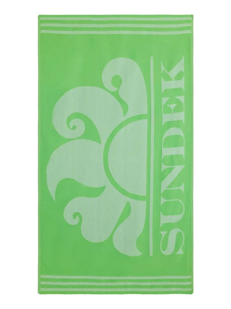 Telo Mare Sundek Unisex Key Jacquard Fouta Verde Sundek  Angolo dello Sport