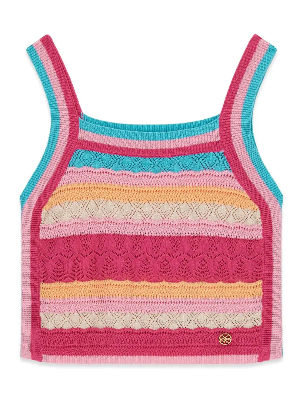 Top Guess all'uncinetto Bambina - Multicolore