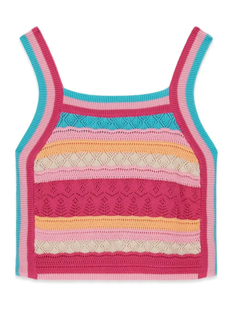 Top Guess all'uncinetto Bambina - Multicolore