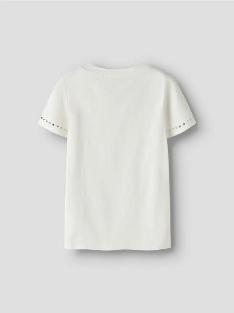 Top Name It TOLIA SS SLIM Bambina - Bianco