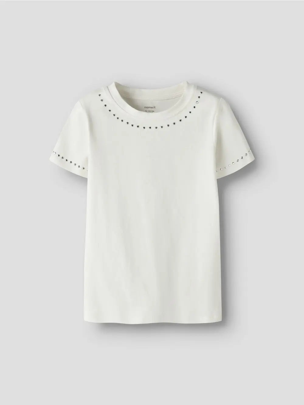 Top Name It TOLIA SS SLIM Bambina - Bianco