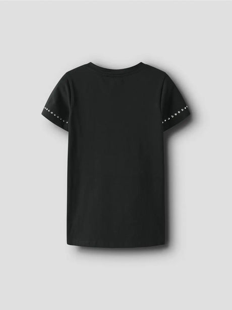Top Name It TOLIA SS SLIM Bambina - Nero