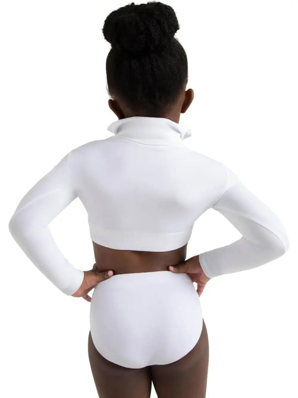 Top Sportivo Capezio piroutte leather Bambina - Bianco