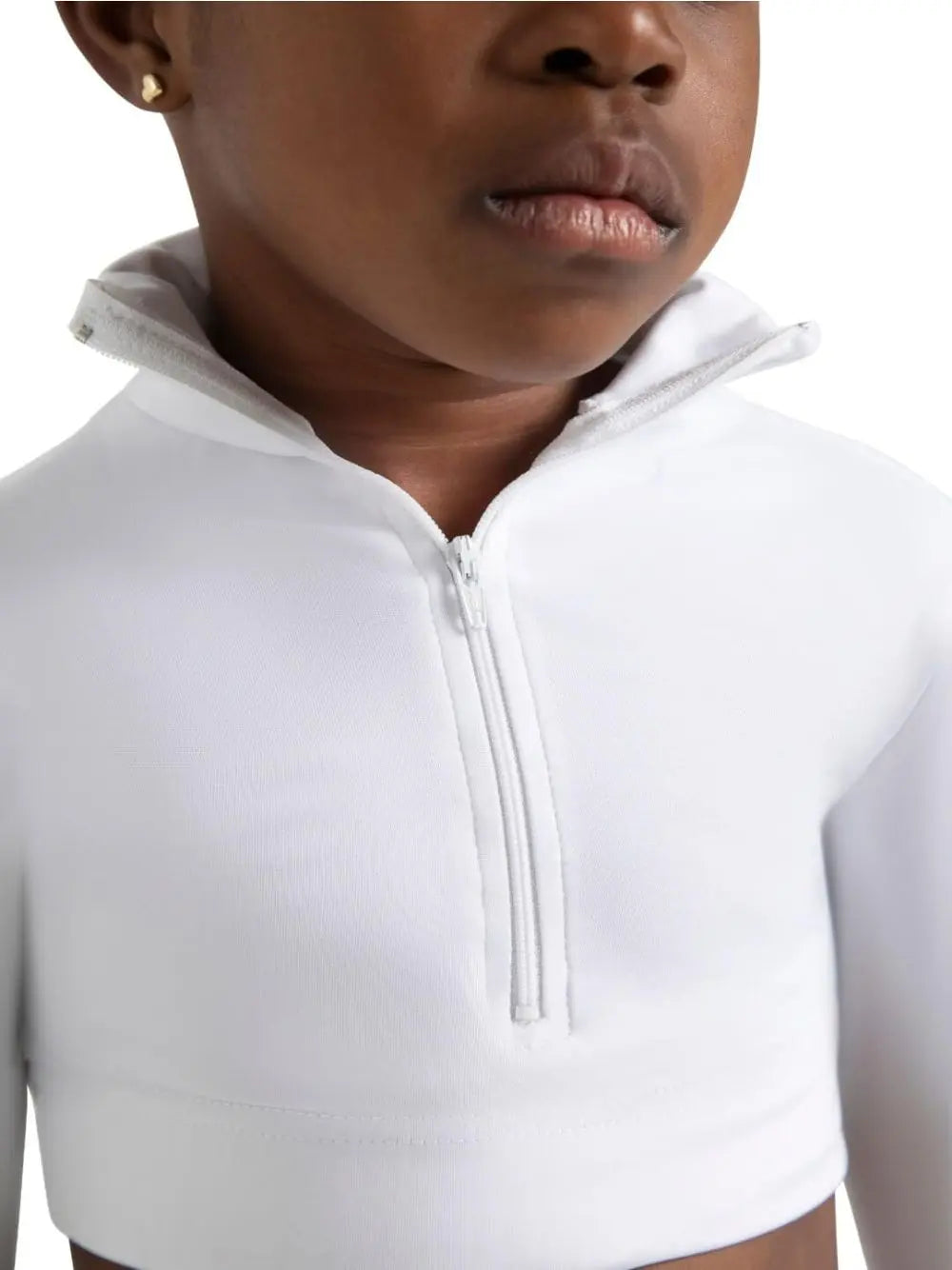 Top Sportivo Capezio piroutte leather Bambina - Bianco
