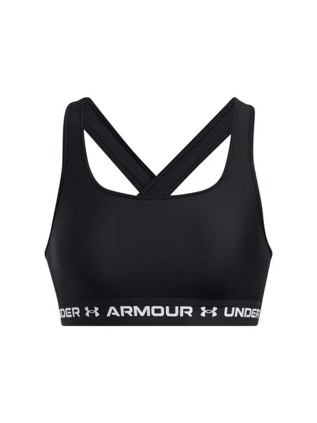 Top Sportivo Under Armour CROSSBACK MID Donna - Nero