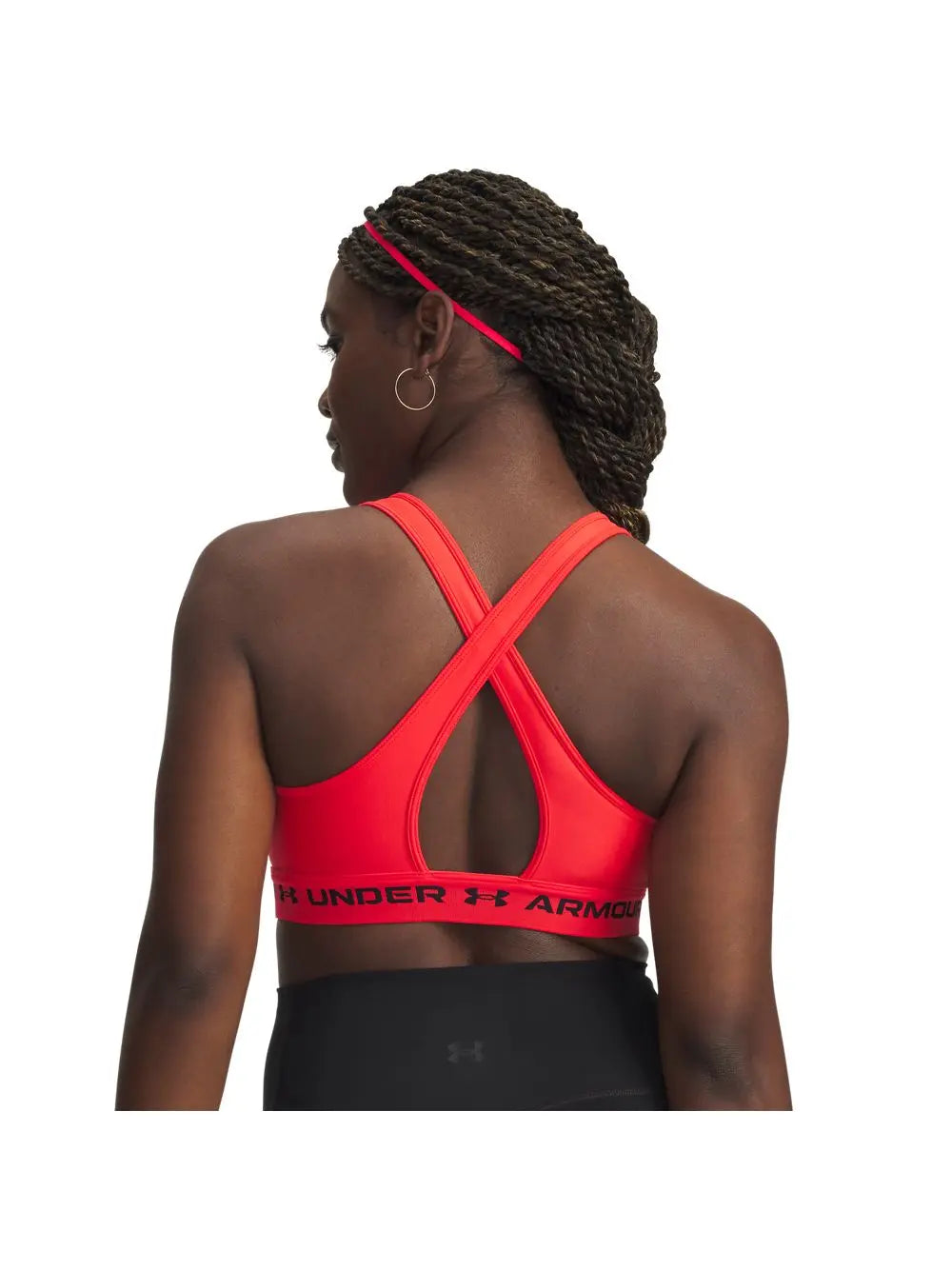 Top Sportivo Under Armour CROSSBACK MID Donna - Rosso