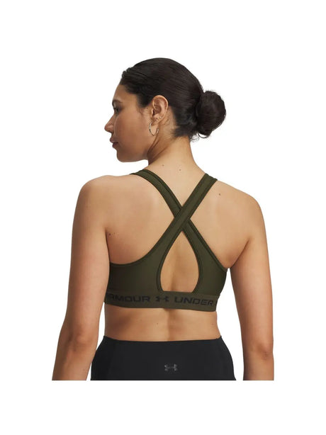 Top Sportivo Under Armour CROSSBACK MID Donna - Verde