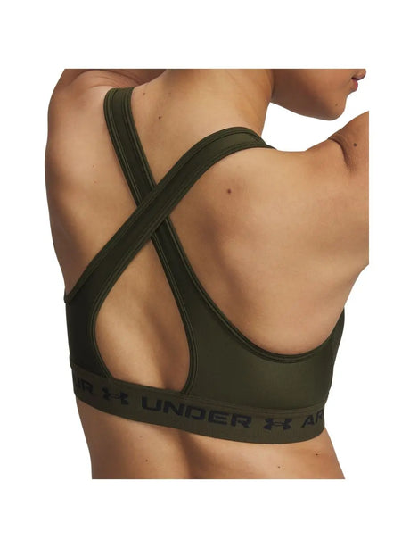Top Sportivo Under Armour CROSSBACK MID Donna - Verde