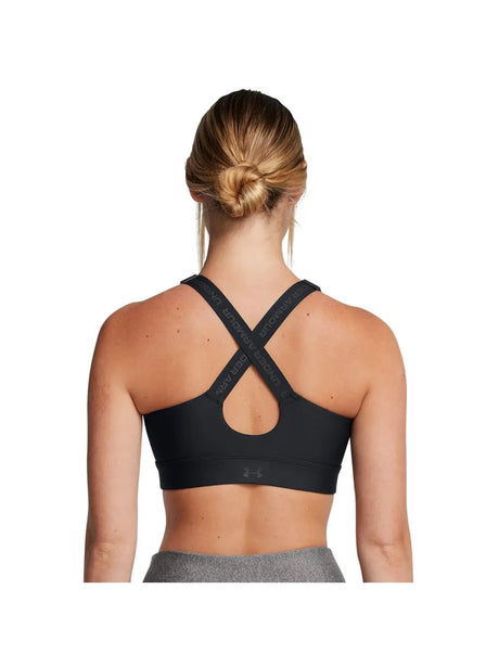 Top Sportivo Under Armour INFINITY HIGH ZIP 2.0 Donna - Nero
