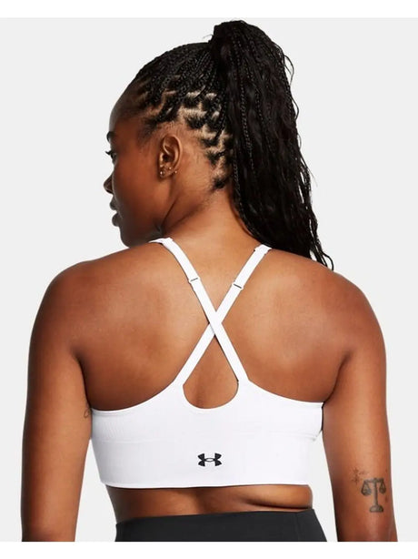 Top Sportivo Under Armour UA Vanish Seamless Low Donna - Bianco