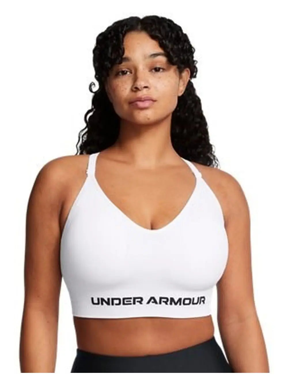 Top Sportivo Under Armour UA Vanish Seamless Low Donna - Bianco