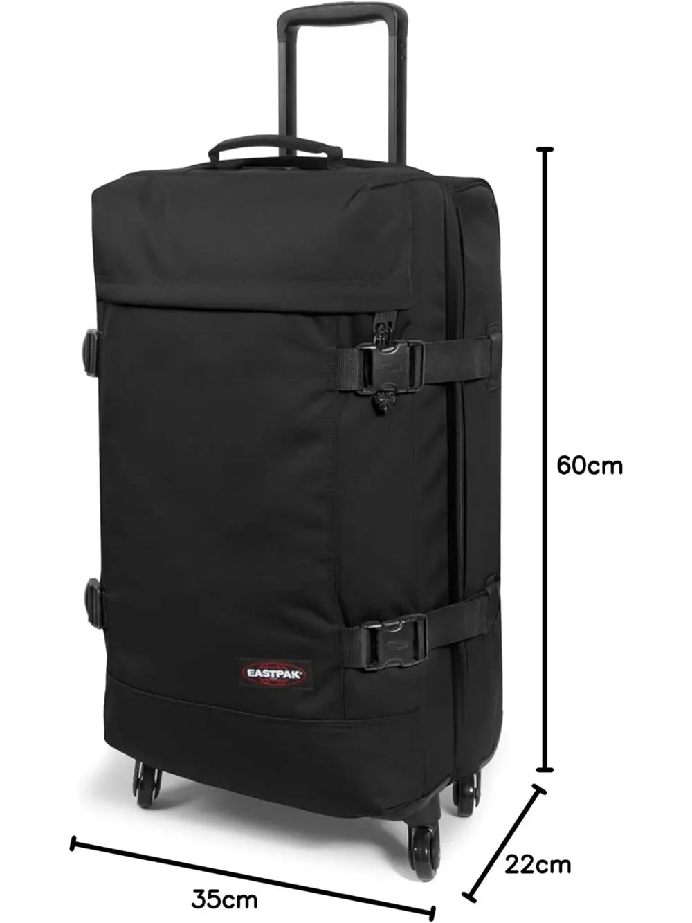 Trolley Eastpak Unisex Trans4 M Nero Eastpak  Angolo dello Sport