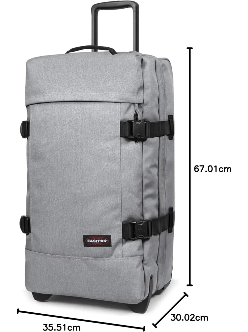 Trolley Eastpak Unisex Tranverz M Grigio Eastpak  Angolo dello Sport