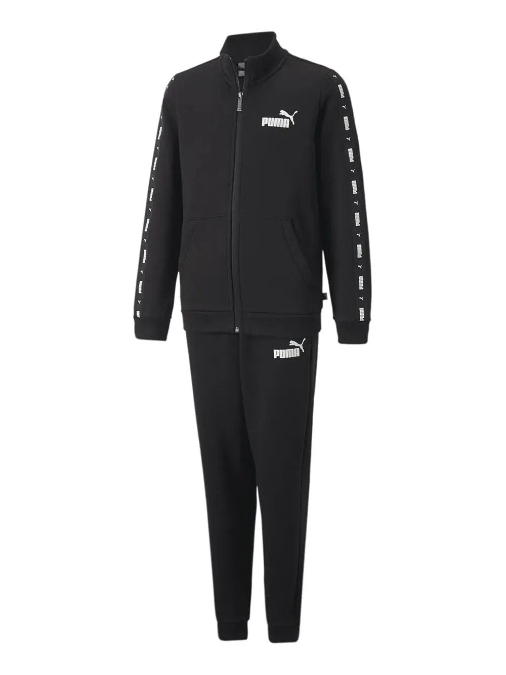 Tuta Sportiva Puma Bambino Tape Sweat Suit Fl B Nero Puma  Angolo dello Sport