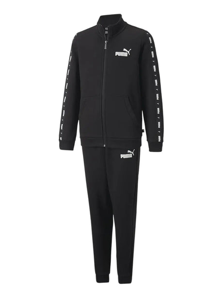 Tuta Sportiva Puma Bambino Tape Sweat Suit Fl B Nero Puma  Angolo dello Sport