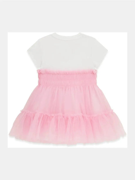 Vestito Guess MIXED FABRIC Bambina - Rosa