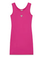 Vestito Guess STRETCH JERSEY TANK midi in misto cotone Bambina - Fuxia