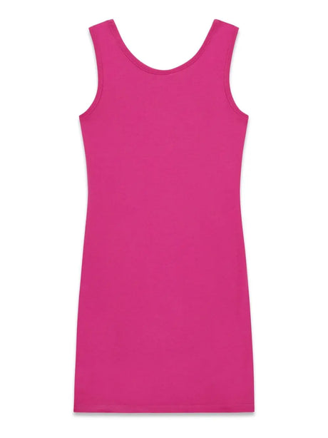 Vestito Guess STRETCH JERSEY TANK midi in misto cotone Bambina - Fuxia