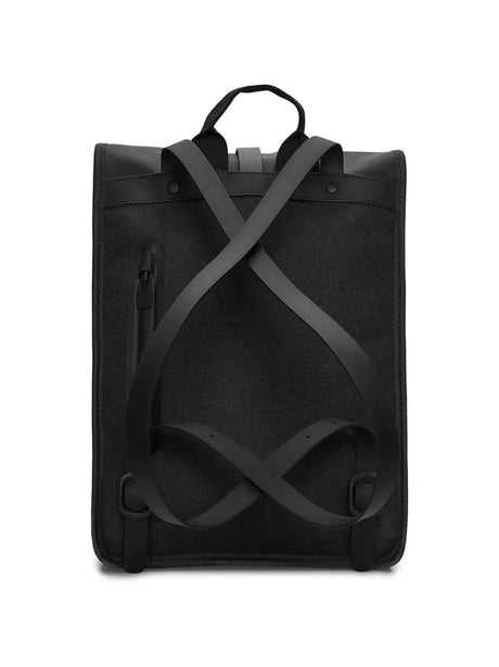 Zaino Rains Rolltop Rucksack Mini Unisex - Nero