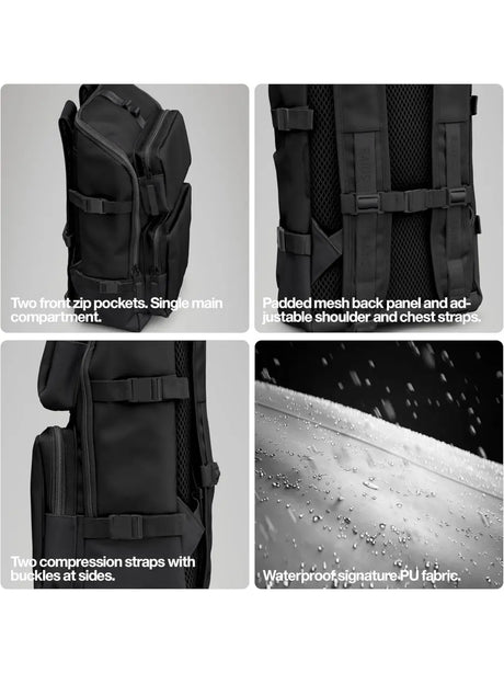 Zaino Rains Unisex - Nero