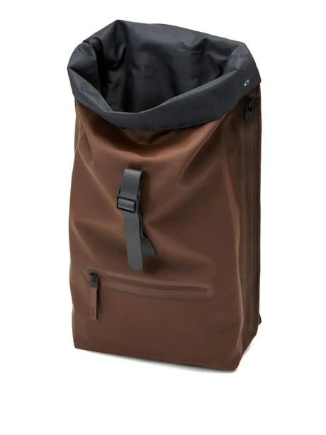 Zaino Rains Unisex Rolltop Rucksack Cioccolato Rains  Angolo dello Sport